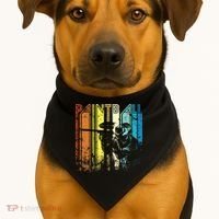 Distressed Retro Paintball For Gift USA-Made Doggie Bandana thumb 1