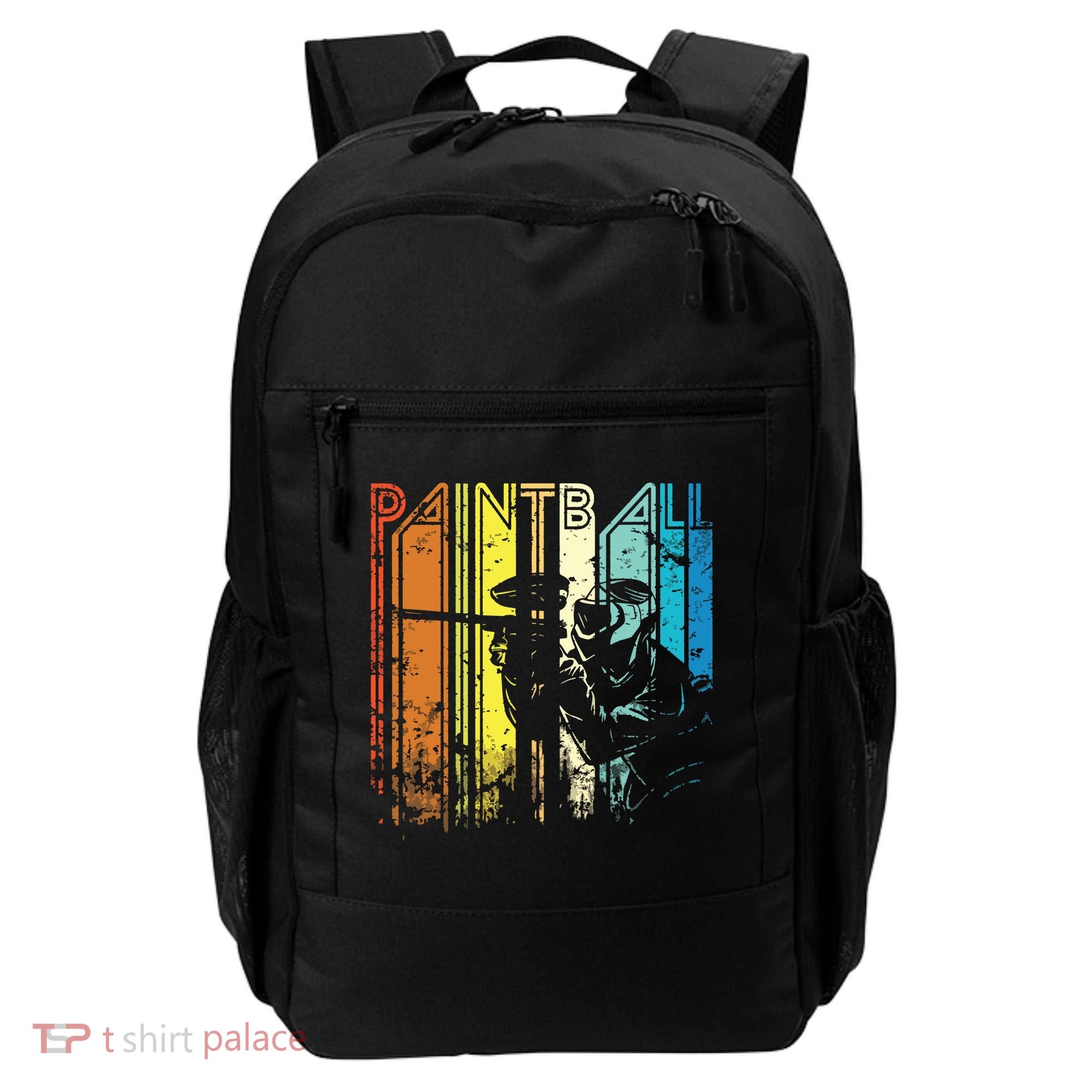 Distressed Retro Paintball For Gift Backpack