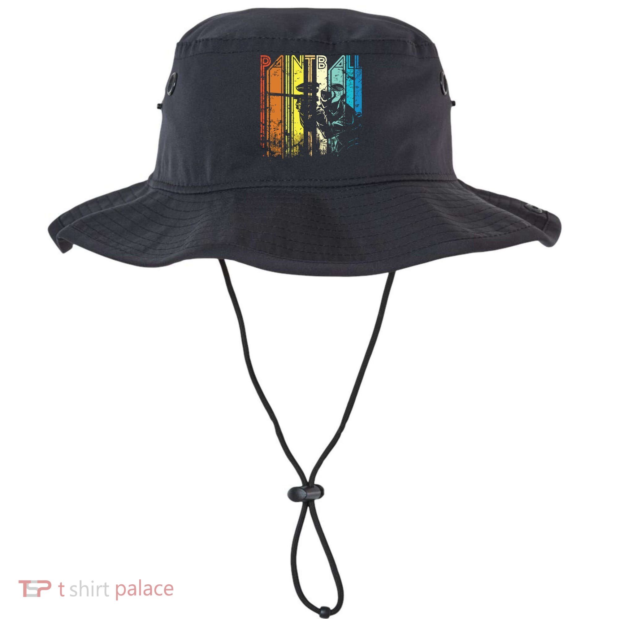 Distressed Retro Paintball For Gift Bucket Hat
