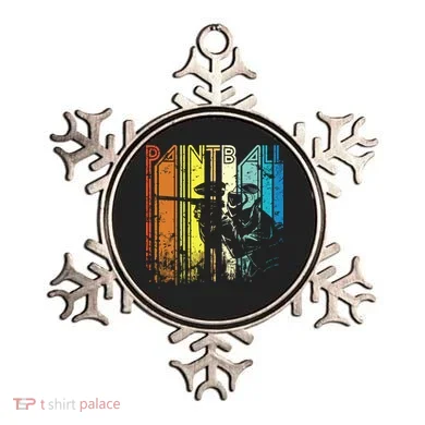 Distressed Retro Paintball For Gift Ornament