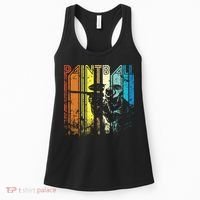 Distressed Retro Paintball For Gift Women's Tank Top thumb 0