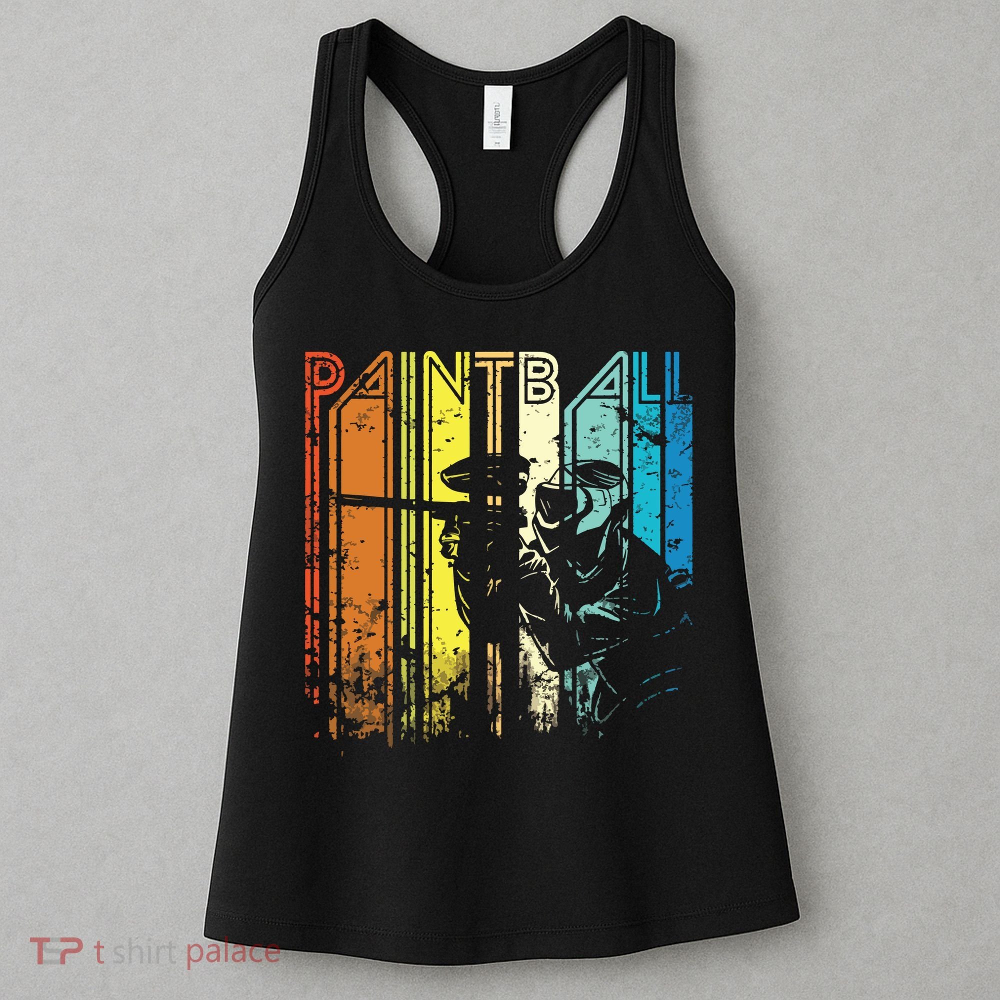 Distressed Retro Paintball For Gift Women's Tank Top