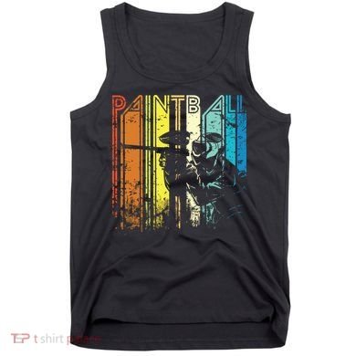 Distressed Retro Paintball For Gift Tank Top