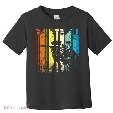 Distressed Retro Paintball For Gift Toddler T-Shirt