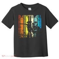 Distressed Retro Paintball For Gift Toddler T-Shirt thumb 0