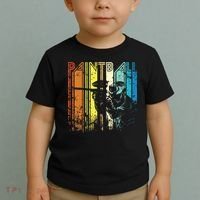Distressed Retro Paintball For Gift Toddler T-Shirt thumb 2