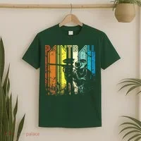 Distressed Retro Paintball For Gift T-Shirt thumb 2