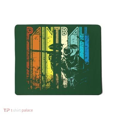 Distressed Retro Paintball For Gift Mousepad