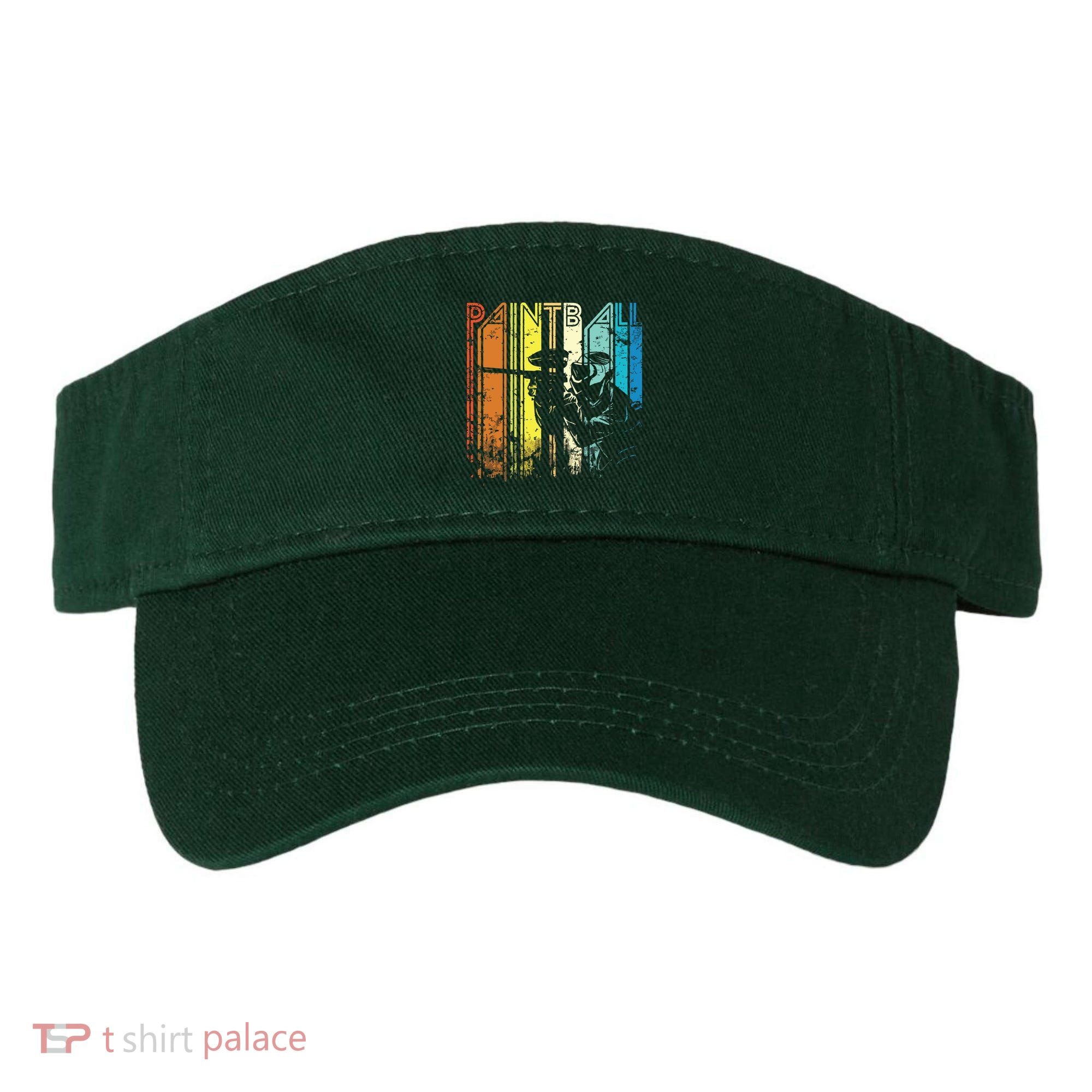 Distressed Retro Paintball For Gift Visor