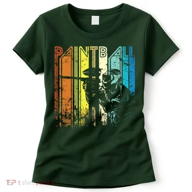 Distressed Retro Paintball For Gift Women's T-Shirt