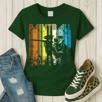 Distressed Retro Paintball For Gift Women's T-Shirt thumb 3