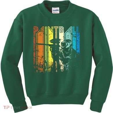 Distressed Retro Paintball For Gift Kids Sweatshirt
