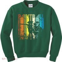 Distressed Retro Paintball For Gift Kids Sweatshirt thumb 0