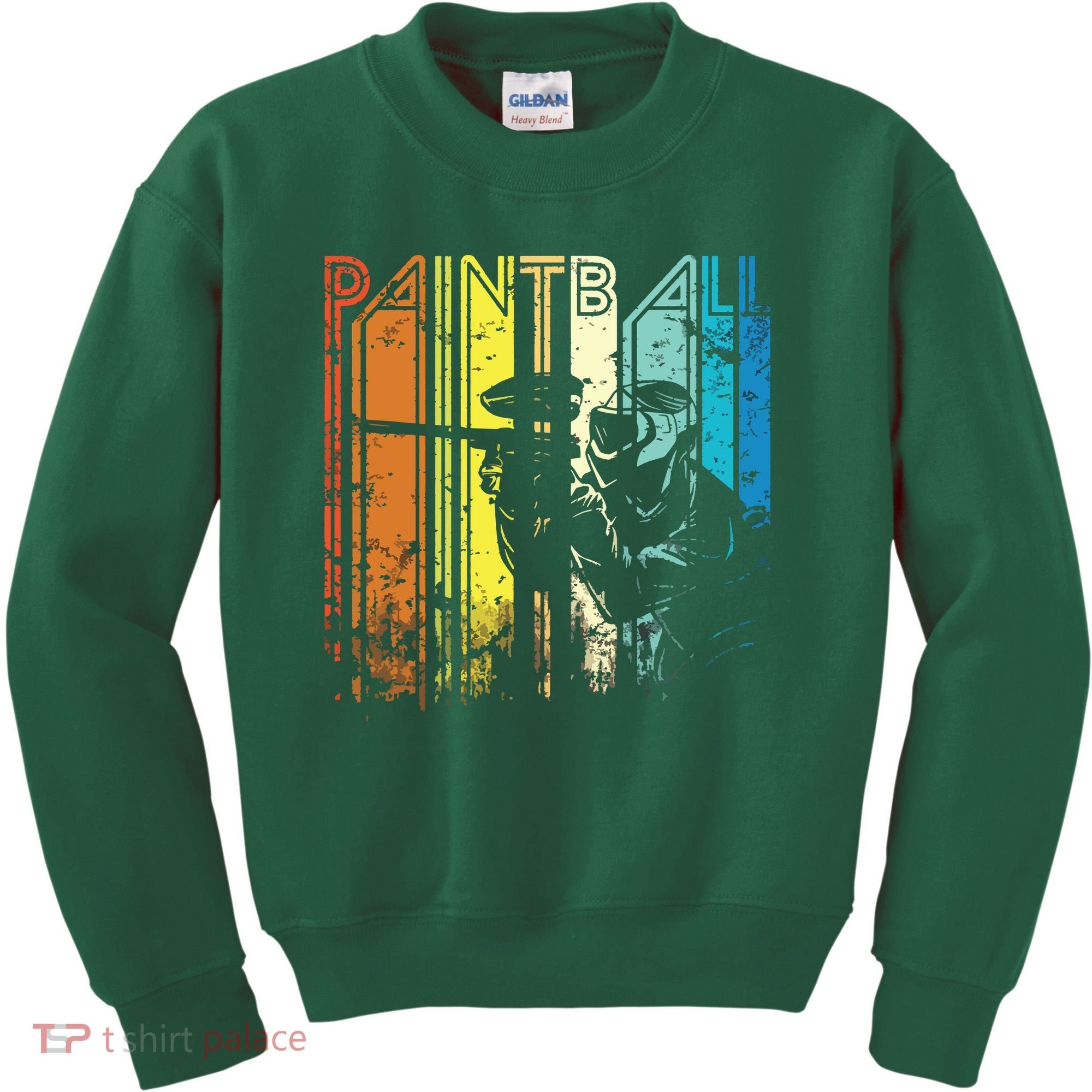 Distressed Retro Paintball For Gift Kids Sweatshirt