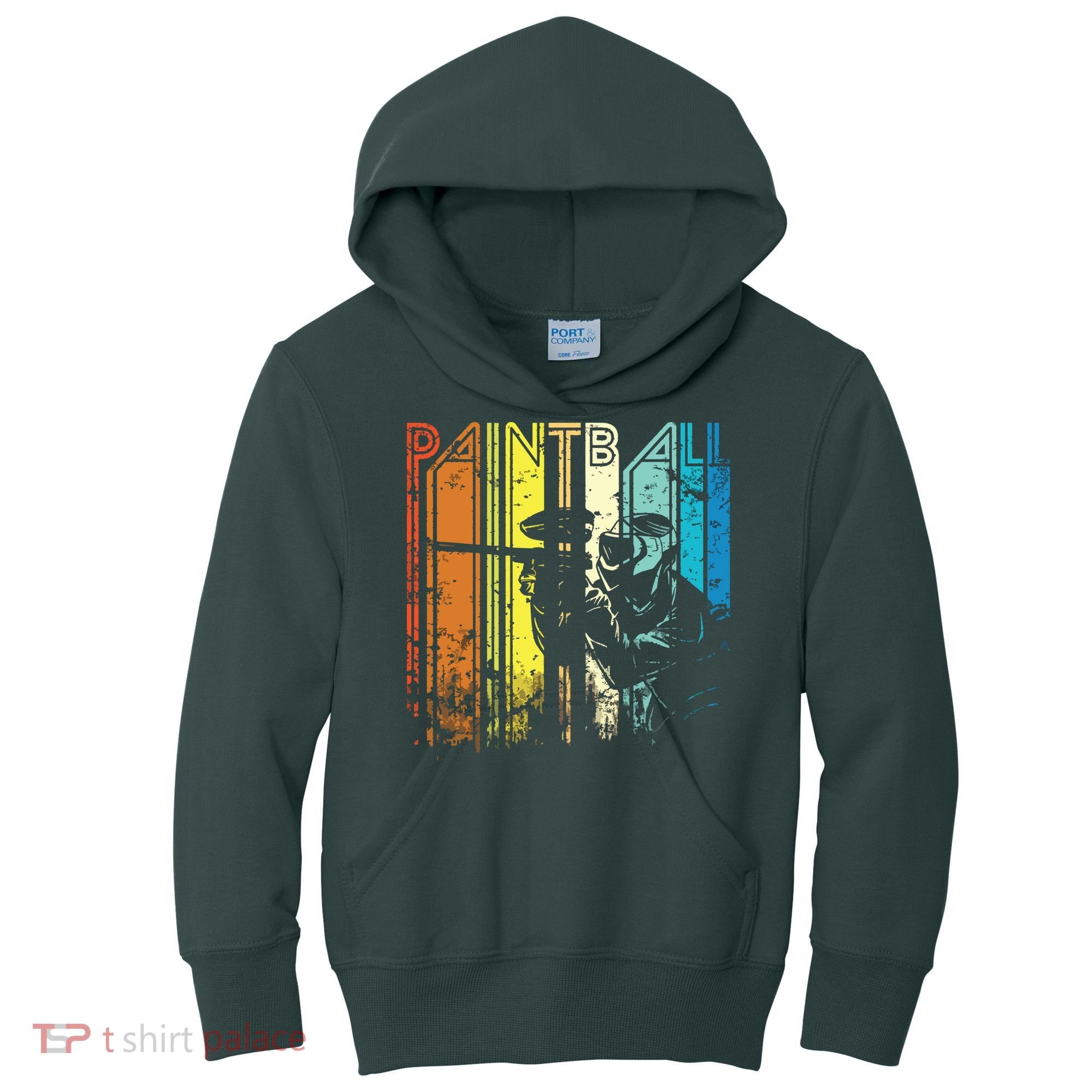 Distressed Retro Paintball For Gift Kids Hoodie