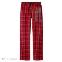 Drag Racer Pistons Patriotic American Flag Drag Racing Men's Flannel Plaid Pajama Pants thumb 0