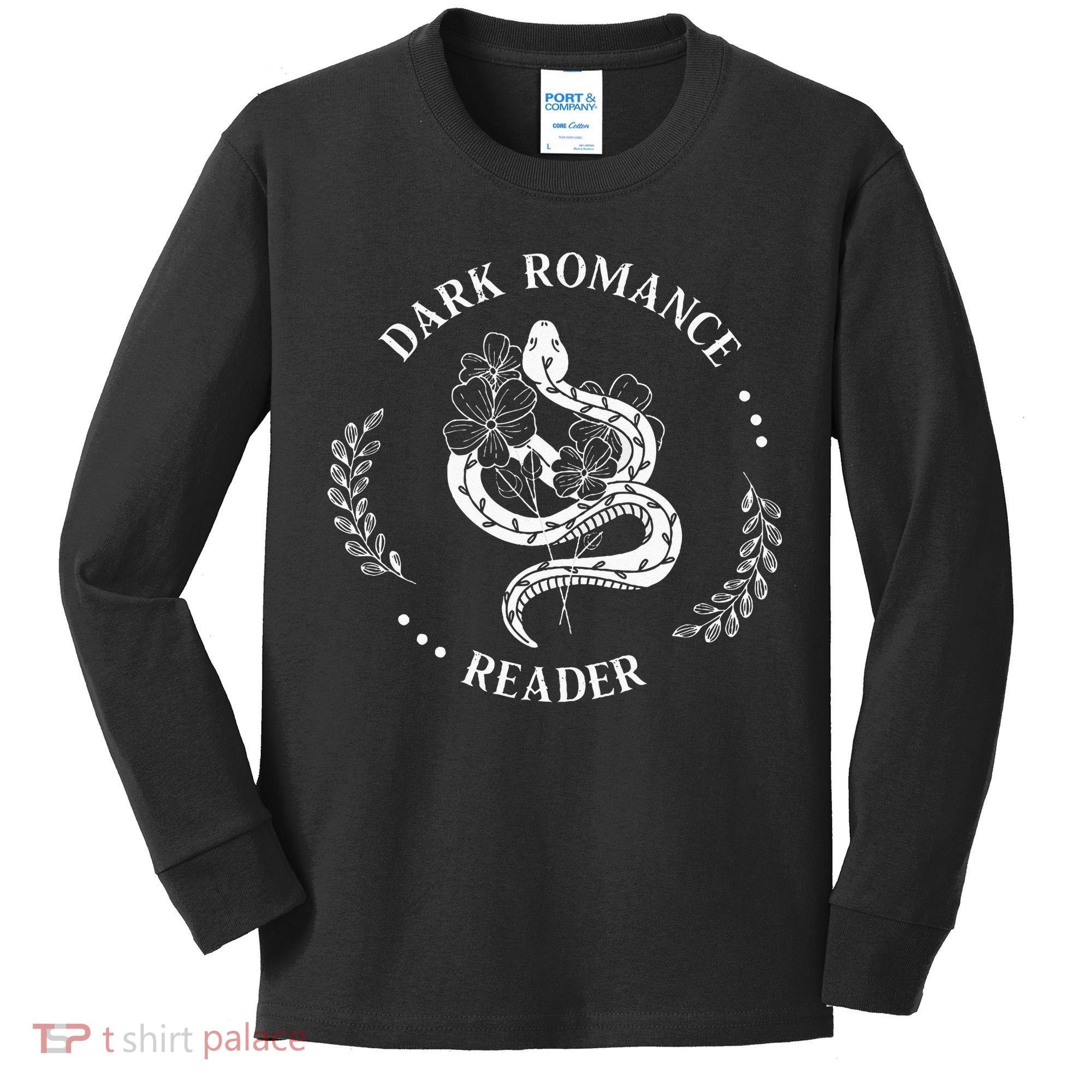 Dark Romance Reader Bookish Smut Reader Smutty Book Lover Kids Long Sleeve Shirt