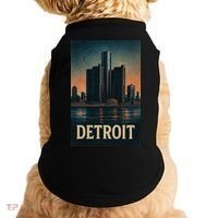 Detroit Revival Retro Skyline Glory Doggie Tank thumb 0