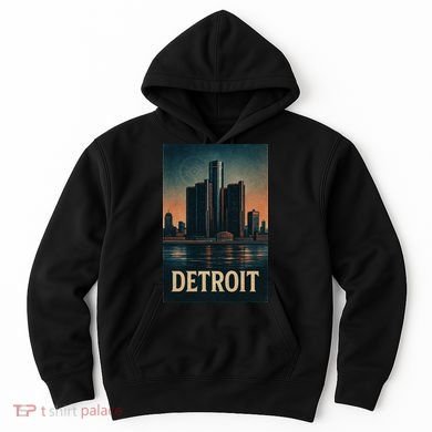 Detroit Revival Retro Skyline Glory Hoodie