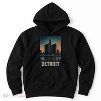 Detroit Revival Retro Skyline Glory Hoodie thumb 0