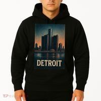 Detroit Revival Retro Skyline Glory Hoodie thumb 2