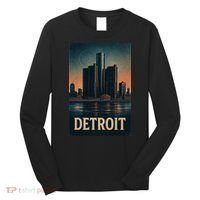 Detroit Revival Retro Skyline Glory Long Sleeve Shirt thumb 0