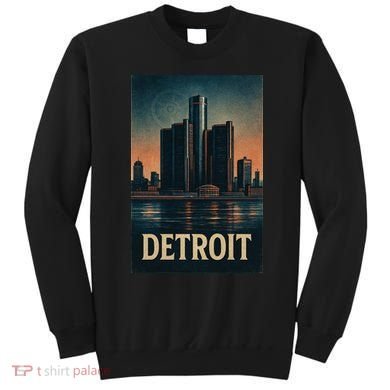 Detroit Revival Retro Skyline Glory Sweatshirt