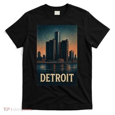 Detroit Revival Retro Skyline Glory T-Shirt
