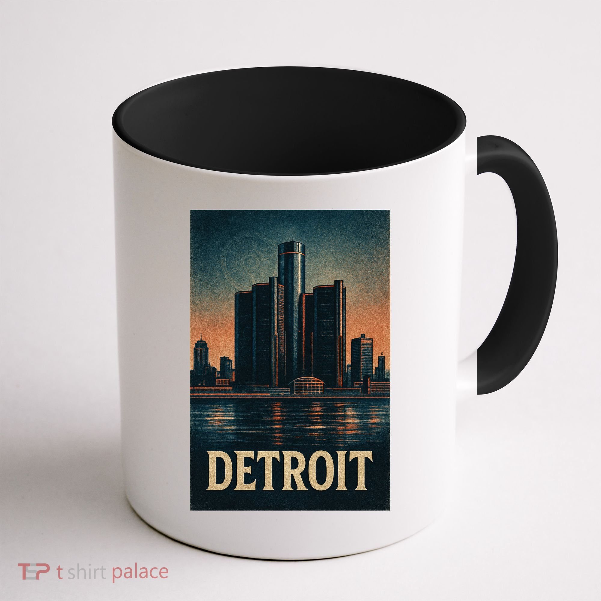 Detroit Revival Retro Skyline Glory Coffee Mug