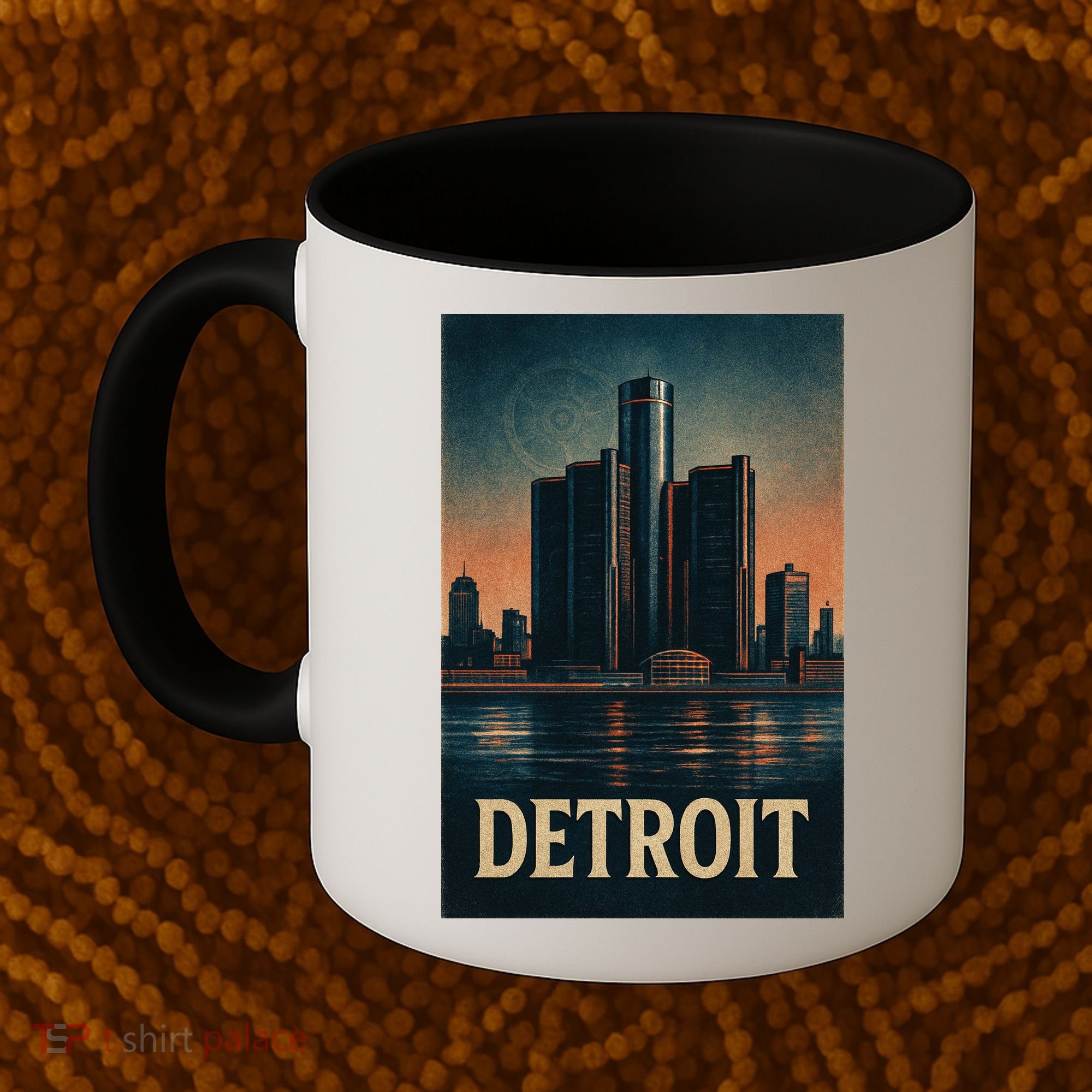 Detroit Revival Retro Skyline Glory Coffee Mug