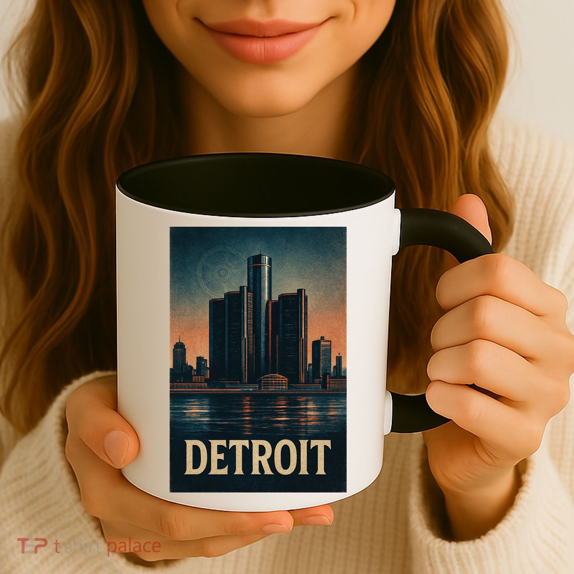 Detroit Revival Retro Skyline Glory Coffee Mug