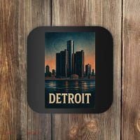 Detroit Revival Retro Skyline Glory Coaster thumb 0