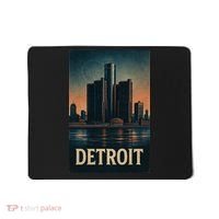 Detroit Revival Retro Skyline Glory Mousepad thumb 0