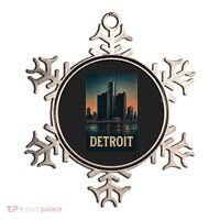 Detroit Revival Retro Skyline Glory Ornament thumb 0