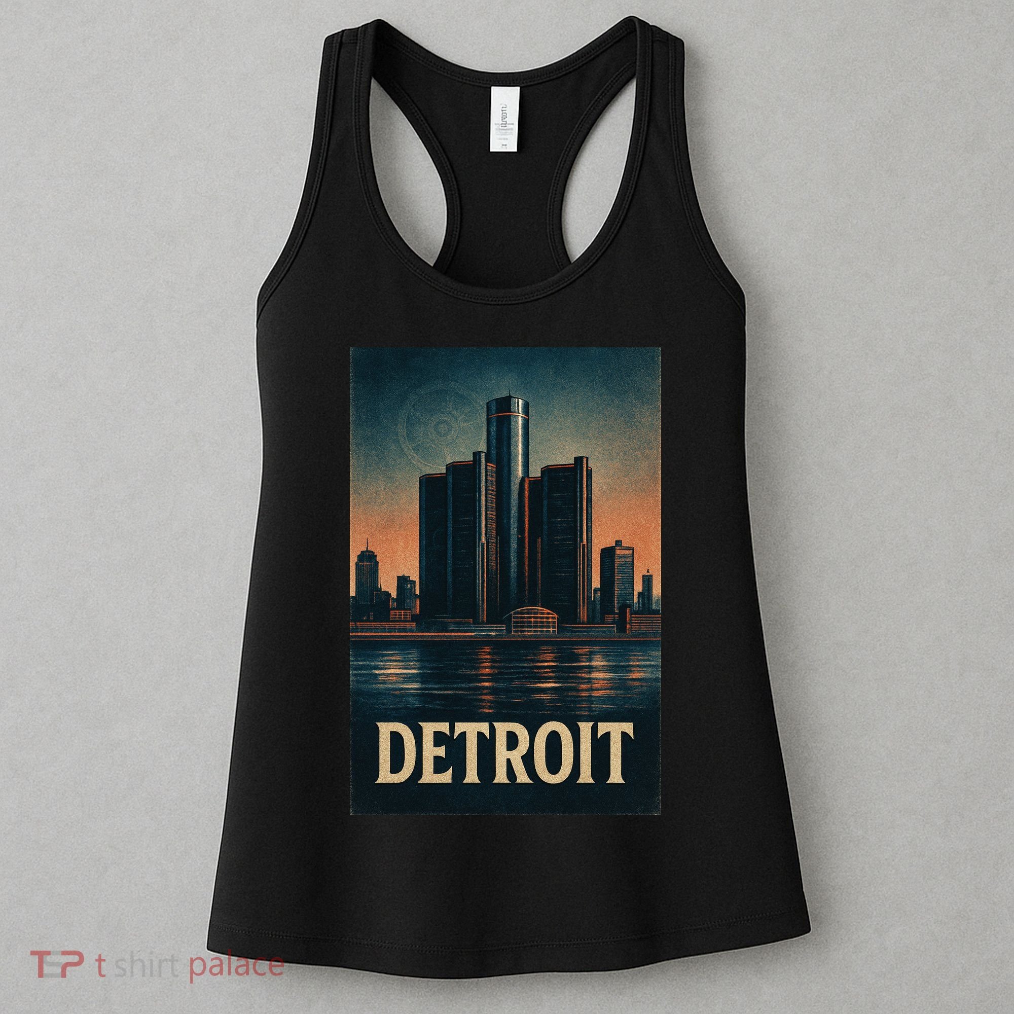 Detroit Revival Retro Skyline Glory Women's Tank Top
