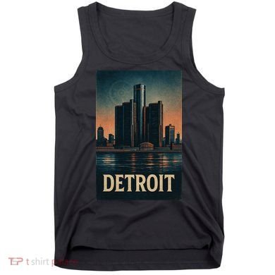 Detroit Revival Retro Skyline Glory Tank Top
