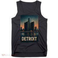Detroit Revival Retro Skyline Glory Tank Top thumb 0