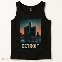 Detroit Revival Retro Skyline Glory Tank Top thumb 2