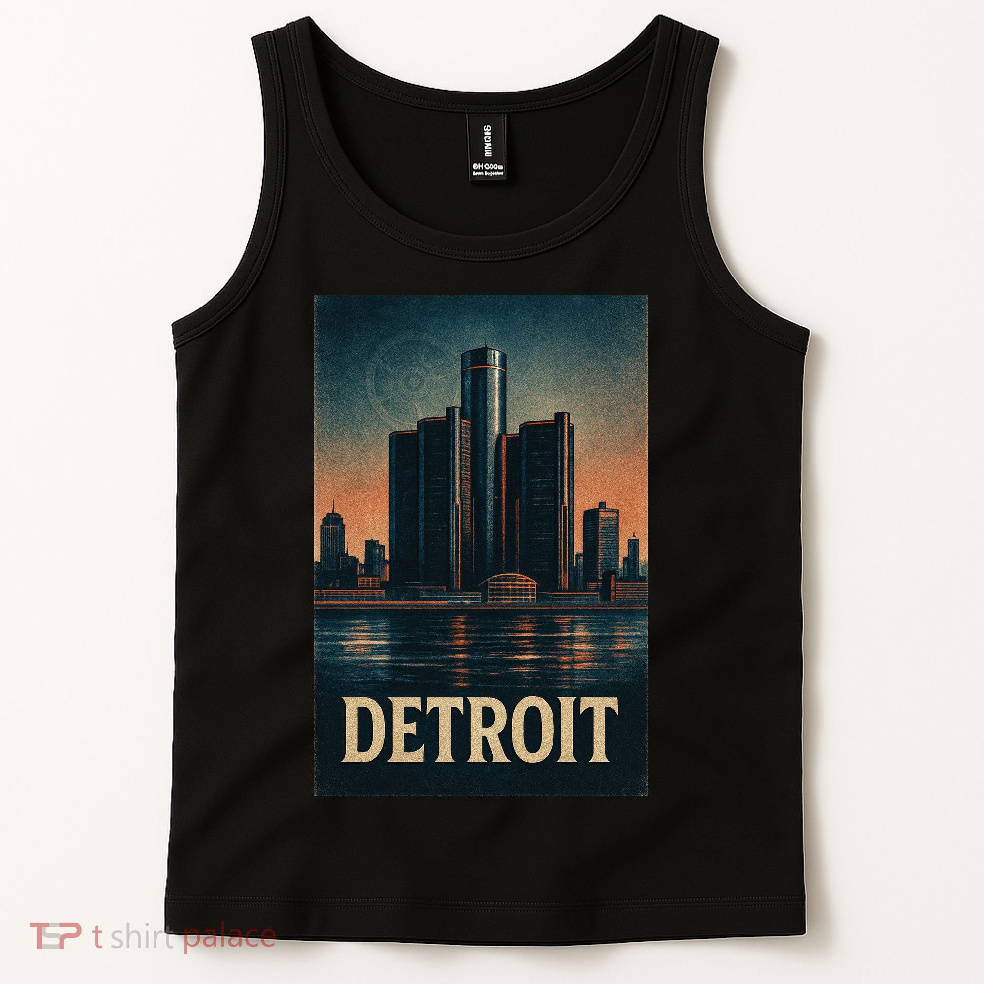 Detroit Revival Retro Skyline Glory Tank Top