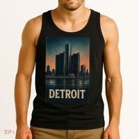 Detroit Revival Retro Skyline Glory Tank Top thumb 3