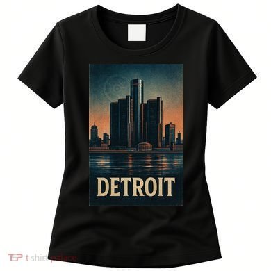 Detroit Revival Retro Skyline Glory Women's T-Shirt