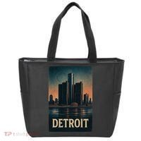 Detroit Revival Retro Skyline Glory Tote Bag thumb 0