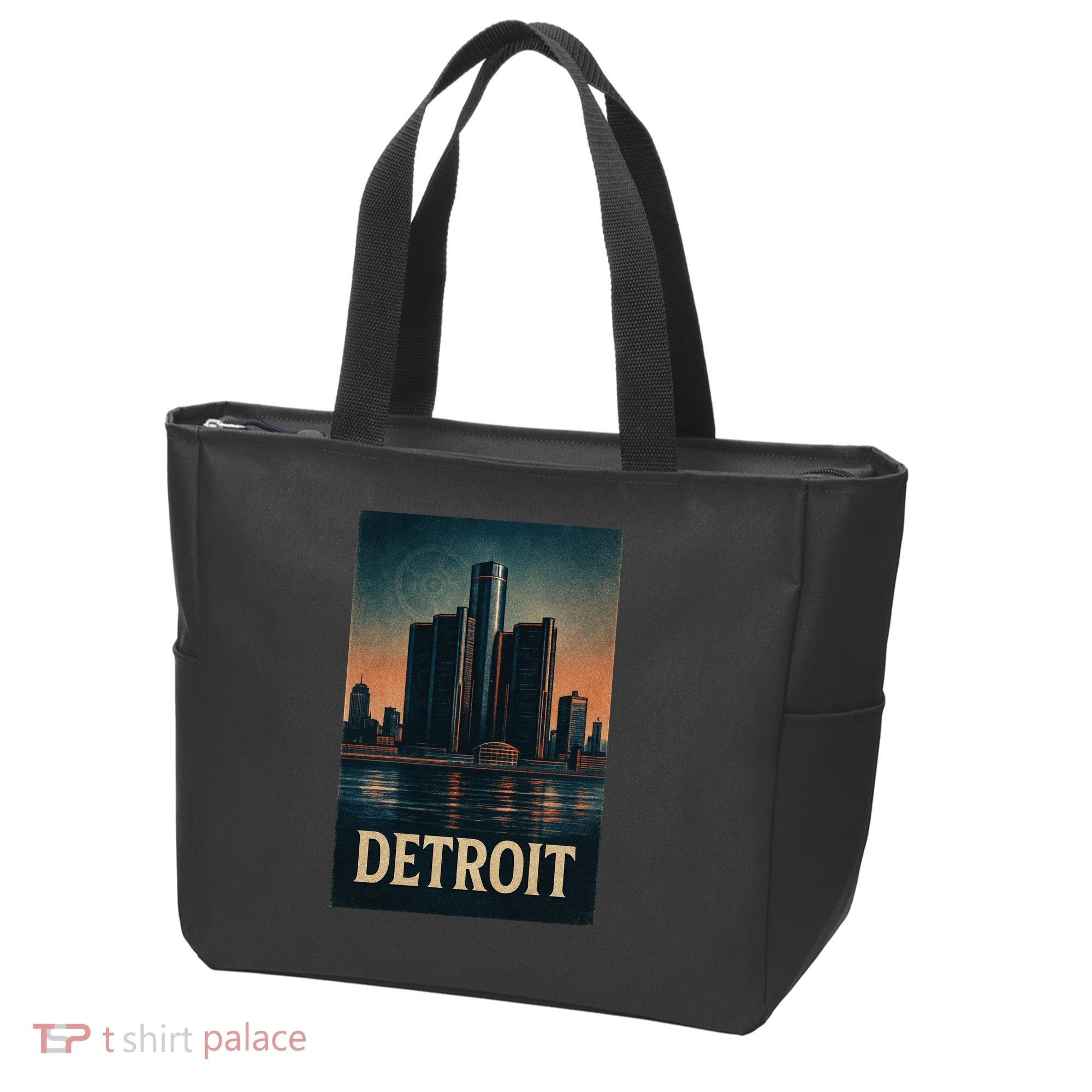 Detroit Revival Retro Skyline Glory Tote Bag