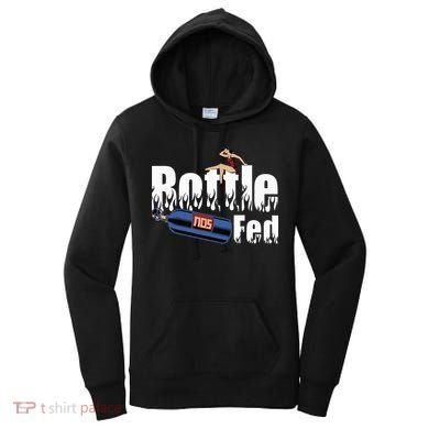 Drag Racing Race Car Power Adder Nos Bottle Fed Women's Hoodie
