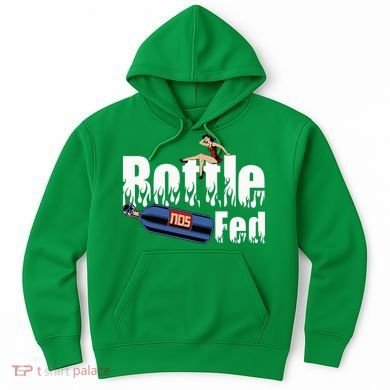 Drag Racing Race Car Power Adder Nos Bottle Fed Hoodie
