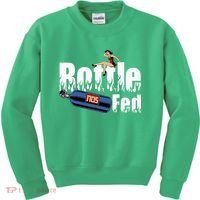 Drag Racing Race Car Power Adder Nos Bottle Fed Kids Sweatshirt thumb 0