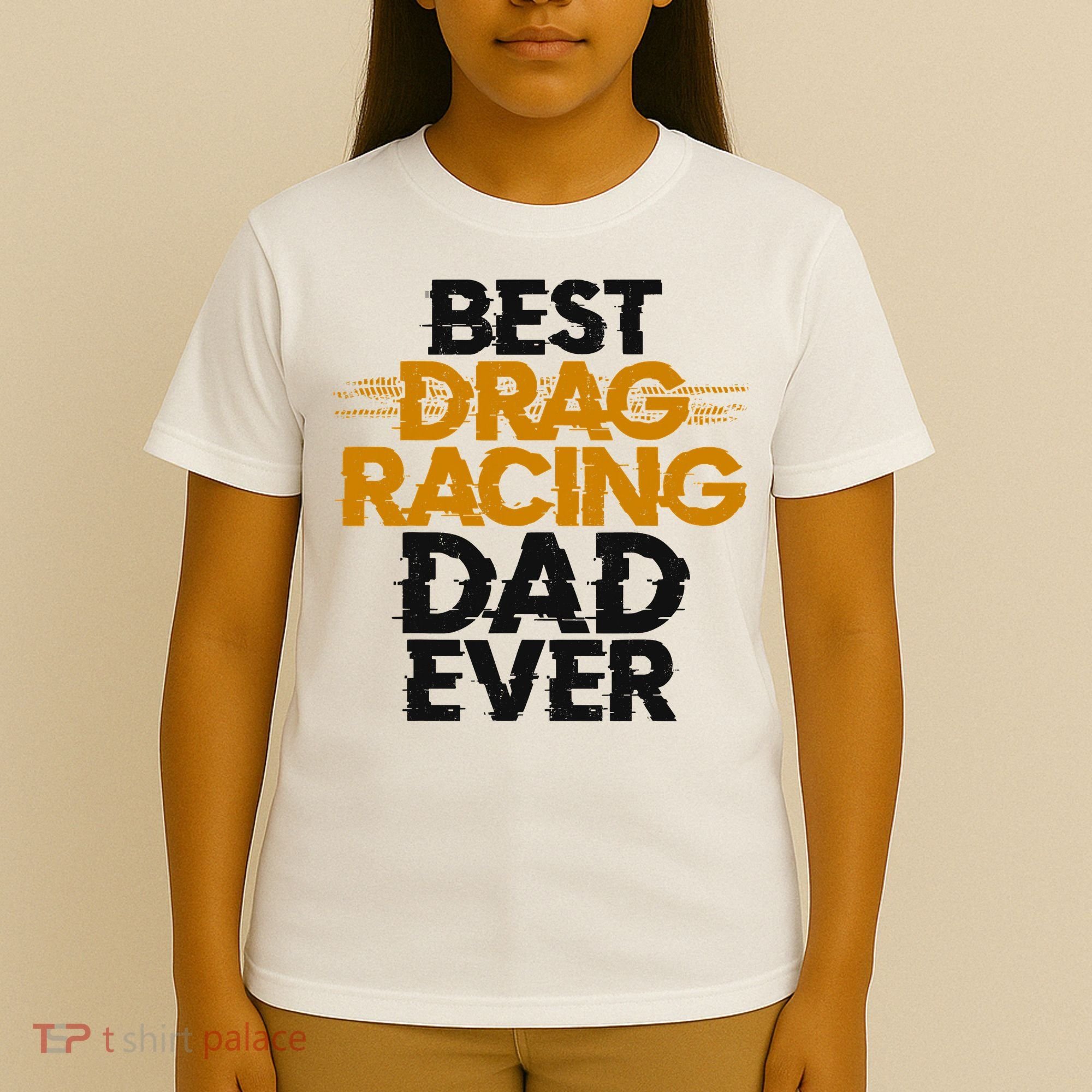 Drag Racing Race Car Dad Vintage Best Drag Racing Dad Ever T-Shirt