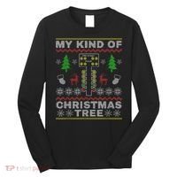 Drag Racers Racing Christmas Tree Sweater Long Sleeve Shirt thumb 0