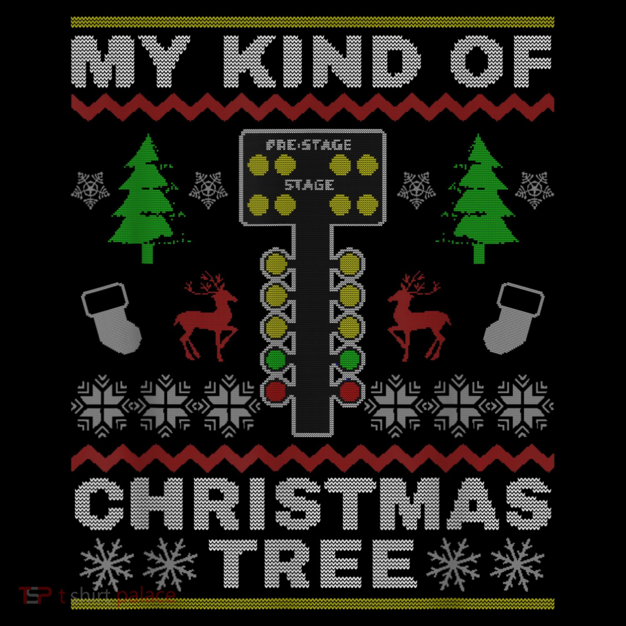Drag Racers Racing Christmas Tree Sweater Women's Hoodie