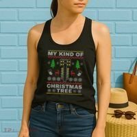 Drag Racers Racing Christmas Tree Sweater Women's Tank Top thumb 2